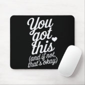 Du Schaffst Es Motivationszitat Design  Mousepad (Mit Mouse)