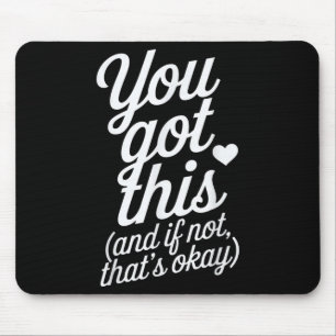 Du Schaffst Es Motivationszitat Design  Mousepad