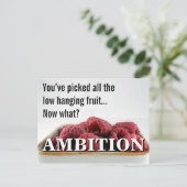 Du scheinst keine Ambition im Leben zu haben Postkarte (Stehend Vorderseite)