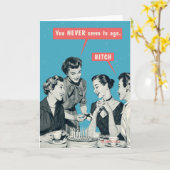 Du scheinst nie zu altern. karte (Gelbe Blume)