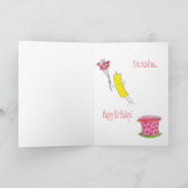 "Du schickst mich!" Special Someone Birthday Karte (Innenseite)