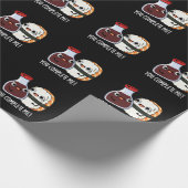 Du schließt mich Funny Sushi Soy Sauce Pun Dark BG Geschenkpapier (Ecke)