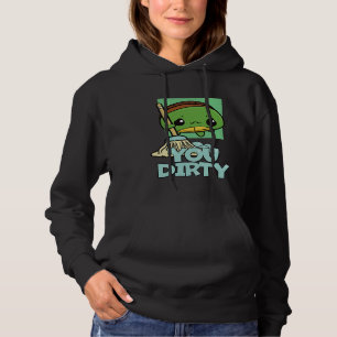 Du schmutzige süße Schildkröte, die den Boden wisc Hoodie