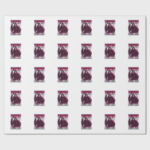Du schreist wir Halloween Ghostface blutiges Messe Geschenkpapier