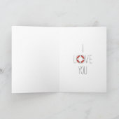 Du schwimmend mein Boot Karte (Innenseite)