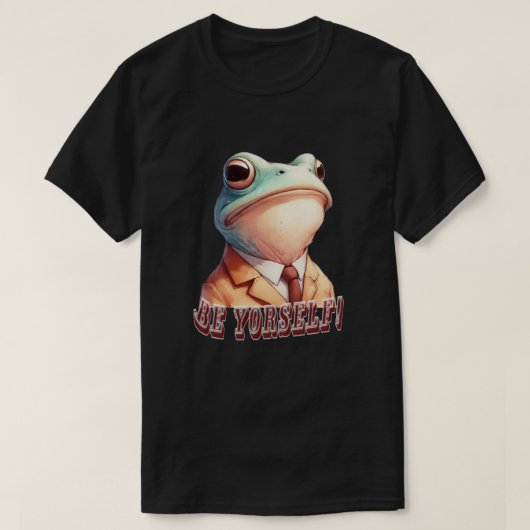 Du selbst, Frosch. T-Shirt (Design vorne)