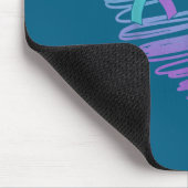 Du Selbstmordpräventionsbewusstsein Semikolon Unte Mousepad (Ecke)