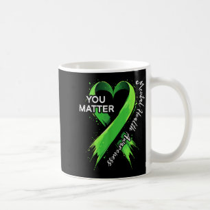Du Semikolon Herzband Mental Health Awareness Kaffeetasse