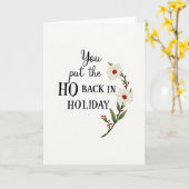 Du setzt die Ho-Weihnachtskarte Karte (Gelbe Blume)