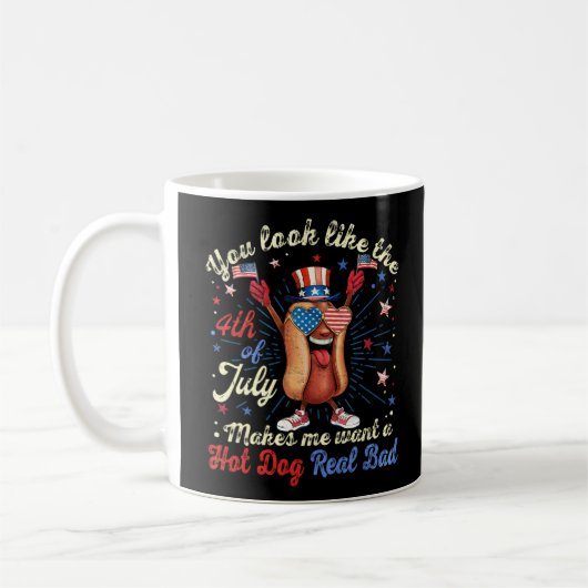 Du siehst aus, als ob der 4. Juli mich Will Kaffeetasse (Links)