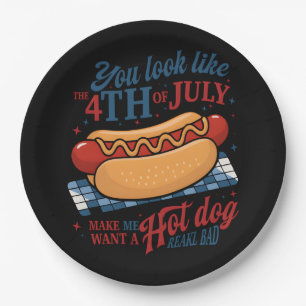 Du siehst aus, als ob der 4. Juli mich Will Pappteller