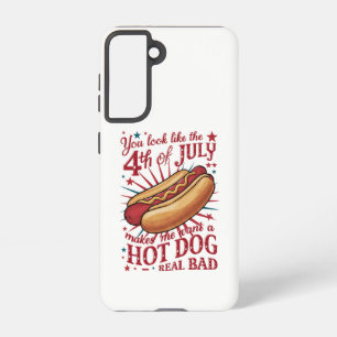 Du siehst aus, als ob der 4. Juli mich zum Hot Dog Samsung Galaxy Hülle