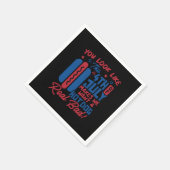 Du siehst aus, als ob der 4. Juli mich zum Hotdog Serviette (Ecke)