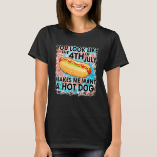Du siehst aus, als ob der 4. Juli mich zum Woll ma T-Shirt