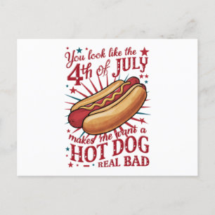 Du siehst aus wie der 4. Juli, der mich Lust auf e Postkarte