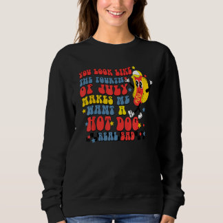 Du siehst aus wie der 4. Juli, der mich Lust auf e Sweatshirt
