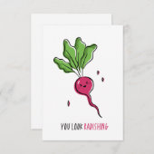 Du siehst einen strahlenden, sonnigen Puff aus Dankeskarte (Vorne/Hinten)