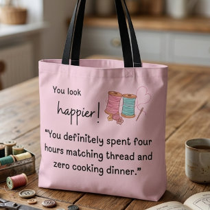 Du siehst glücklicher aus! 4 Stunden damit verbrac Tasche