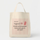 Du siehst glücklicher aus! Kauf von Garn-Selbstver Tragetasche (Vorne)