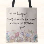 Du siehst glücklicher aus! Nähen des Crafter-Thema Tasche