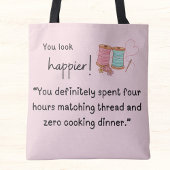 Du siehst glücklicher aus! Verbrauchter 4-Stunden- Tasche