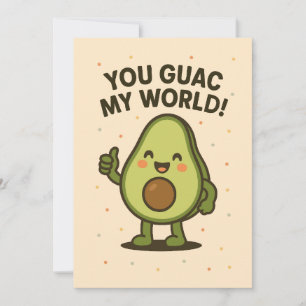 Du siehst meine Welt aus. Niedlich Valentines Avoc Feiertagskarte