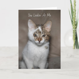 Du siehst mir die Grußkarte an Karte