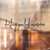 Du siehst Phantastisch Go Tanz Black Wedding Bad a Fensteraufkleber (Blatt 2)