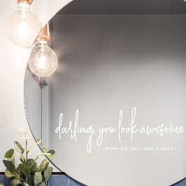 Du siehst Phantastisch Go Tanz Black Wedding Bad a Fensteraufkleber