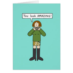 Du siehst Phantastische Cartoon Lady aus