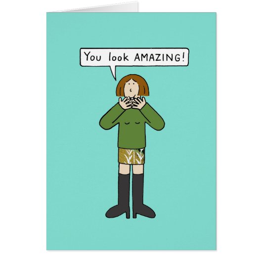 Du siehst Phantastische Cartoon Lady aus (Vorne)