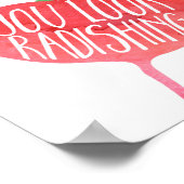 Du siehst radikal aus | Veggie Pun Kitchen Poster (Ecke)