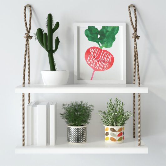 Du siehst radikal aus | Veggie Pun Kitchen Poster