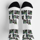 Du Sind zum Kotzen in Rasenschüsseln, Crews-Socken Socken (Oben)