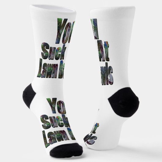 Du Sind zum Kotzen in Rasenschüsseln, Crews-Socken Socken (Gewinkelt)