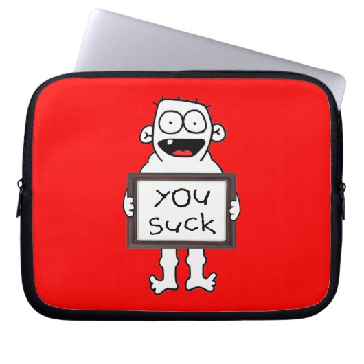 Du Sind zum Kotzen Laptopschutzhülle (Vorderseite)
