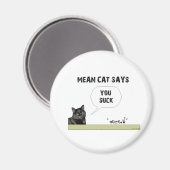 Du Sind zum Kotzen Magnet (Vorderseite/Rückseite)