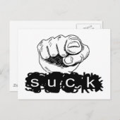 Du Sind zum Kotzen Postkarte (Vorne/Hinten)