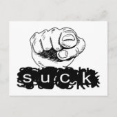 Du Sind zum Kotzen Postkarte (Vorderseite)