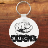 Du Sind zum Kotzen Schlüsselanhänger (Vorderseite)