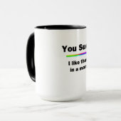 Du Sind zum Kotzen Tasse (Vorderseite Links)