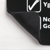 Du sitzt Ygor steuert Nichts geht schief Mousepad (Ecke)
