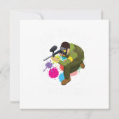 Du snooost dir ein Geschenk von Paintball-Spielerm Einladung (Vorderseite)