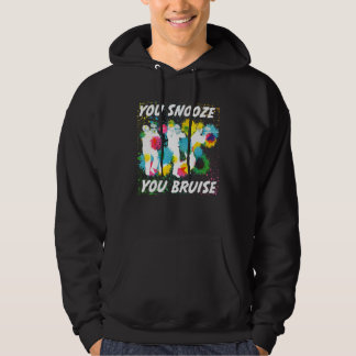 Du snooze you Bruise Funny Paintball Team Geschenk Hoodie