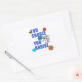 Du snooze you Bruise Paintball Woodsball Geschenk Rechteckiger Aufkleber (Umschlag)