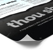 Du sollst keine logischen Irrtümer begehen Poster (Ecke)