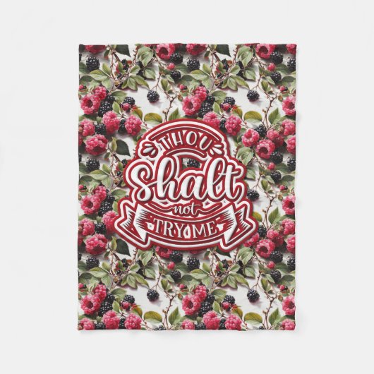 Du sollst mich nicht lustig machen fleecedecke (Vorderseite)