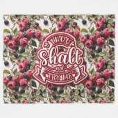 Du sollst mich nicht lustig machen fleecedecke (Vorderseite (Horizontal))