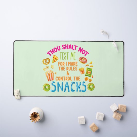 Du sollst mich nicht testen, denn ich mache die Re Schreibtischunterlage (Kindertisch)