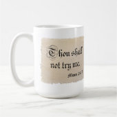 Du sollst mich nicht versuchen - Mama 24:7 Kaffeetasse (Links)